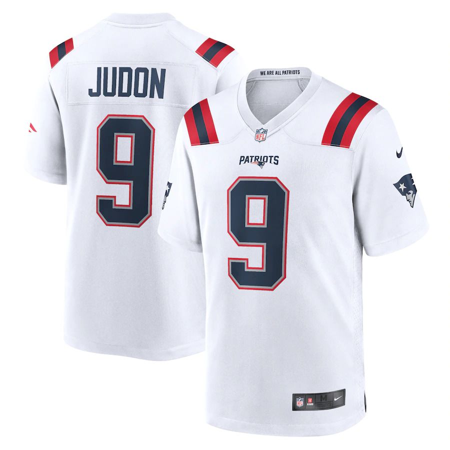 Men New England Patriots #9 Matthew Judon Nike White Game NFL Jersey